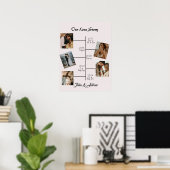 Ons Liefdesverhaal 5 Poster met collage van koppel (Thuiskantoor)