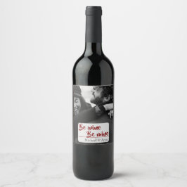 Ons liefdesverhaal — Aangepaste wijnlabel met foto Wijn Etiket
