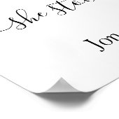 Ons liefdesverhaal Best yes day bruiloft greenergy Poster (Hoek)