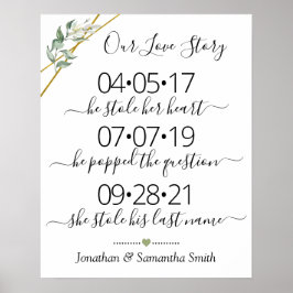 Ons liefdesverhaal Best yes day bruiloft greenergy Poster