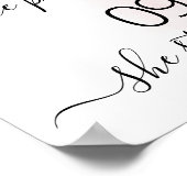 Ons liefdesverhaal Beste dag Citroenen Roze Trouwe Poster (Hoek)