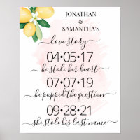 Ons liefdesverhaal Beste dag Citroenroze bruiloft