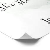 Ons liefdesverhaal Beste dag ja dag eucalyptusbrui Poster (Hoek)