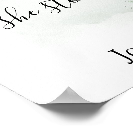 Ons liefdesverhaal Beste dag ja dag eucalyptusbrui Poster (Hoek)