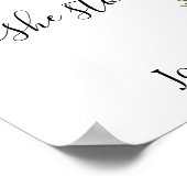 Ons liefdesverhaal Beste dag voor dag trouwmarsala Poster (Hoek)