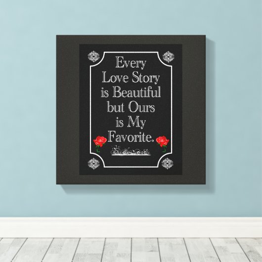 Ons liefdesverhaal -- Canvas kunst (Insitu (Houten vloer))