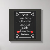 Ons liefdesverhaal -- Canvas kunst (Voorkant)