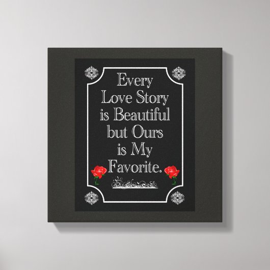 Ons liefdesverhaal -- Canvas kunst (Voorkant)