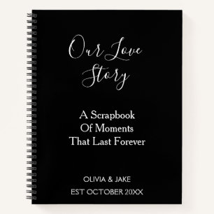 Ons liefdesverhaal: een plakboek van momenten die  notitieboek