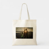 Ons liefdesverhaal Foto bruiloft FAVOR Bomboniere Tote Bag (Achterkant)