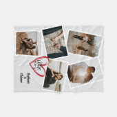 Ons liefdesverhaal gepersonaliseerde Valentijnse f Fleece Deken (Voorkant (Horizontaal))