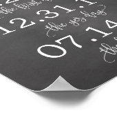 Ons liefdesverhaal over de tijdlijn van het huweli poster (Hoek)