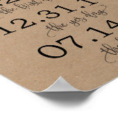 Ons liefdesverhaal over de tijdlijn van het huweli poster (Hoek)