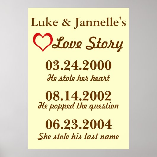 Ons liefdesverhaal poster (Voorkant)