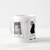 Ons liefdesverhaal | Roze Moederdag Foto Gift Mok (Voorkant links)