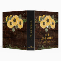 Ons liefdesverhaal Rustic Sunflower Weddenschap