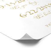 Ons liefdesverhaal Speciale datums Tijdstip Woensd Poster (Hoek)