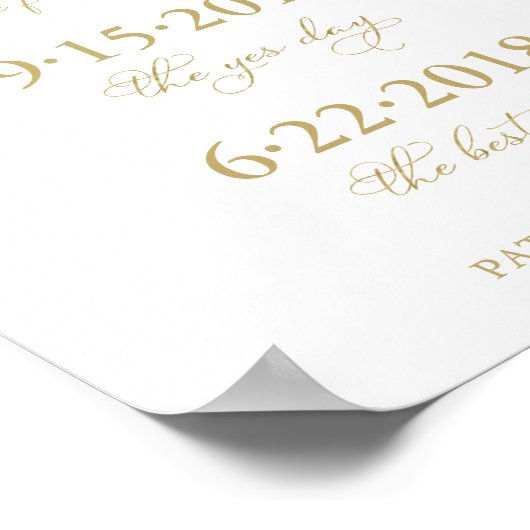 Ons liefdesverhaal Speciale datums Tijdstip Woensd Poster (Hoek)