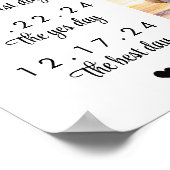 Ons liefdesverhaal Speciale datums Tijdstip Woensd Poster (Hoek)