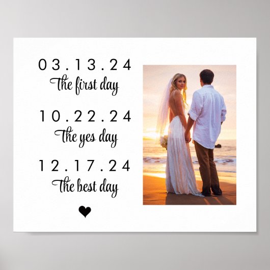 Ons liefdesverhaal Speciale datums Tijdstip Woensd Poster (Voorkant)