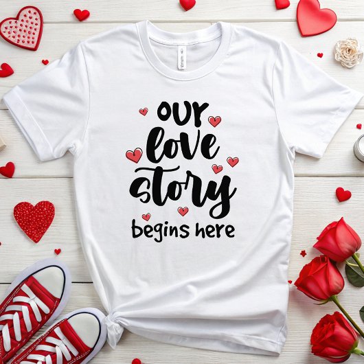 Ons liefdesverhaal t-shirt