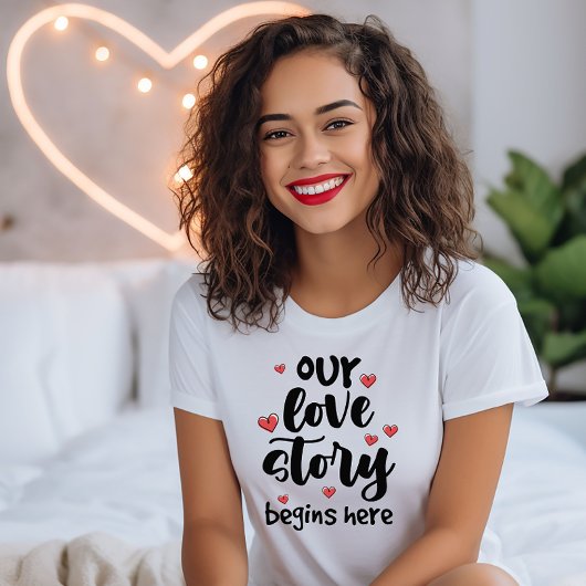 Ons liefdesverhaal t-shirt