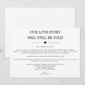 Ons liefdesverhaal zal nog steeds worden verteld V Kaart (Voorkant / Achterkant)