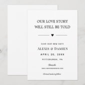 Ons liefdesverhaal zal nog steeds worden verteld V Kaart (Voorkant / Achterkant)