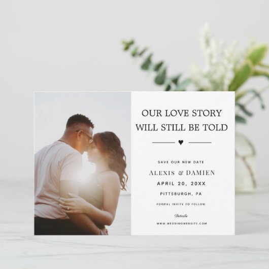 Ons liefdesverhaal zal nog steeds worden verteld V Kaart (Staand voorkant)