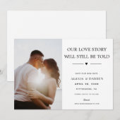 Ons liefdesverhaal zal nog steeds worden verteld V Kaart (Voorkant / Achterkant)