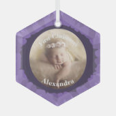 Ons Little Gerber Baby Photo Ornament - Grape (Voorkant)