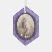 Ons Little Gerber Baby Photo Ornament - Grape (Voorkant links)