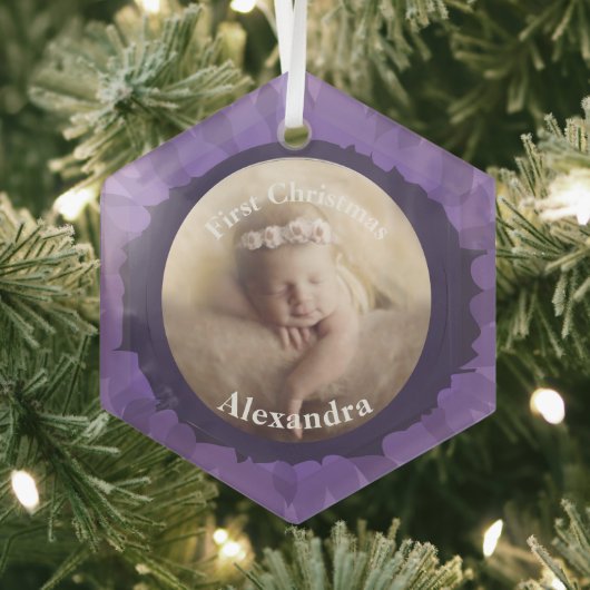 Ons Little Gerber Baby Photo Ornament - Grape (Insitu)