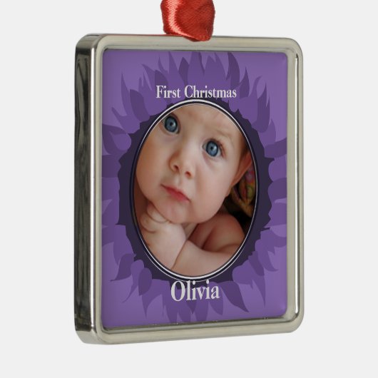 Ons Little Gerber Baby Photo Ornament - Grape (Rechts)