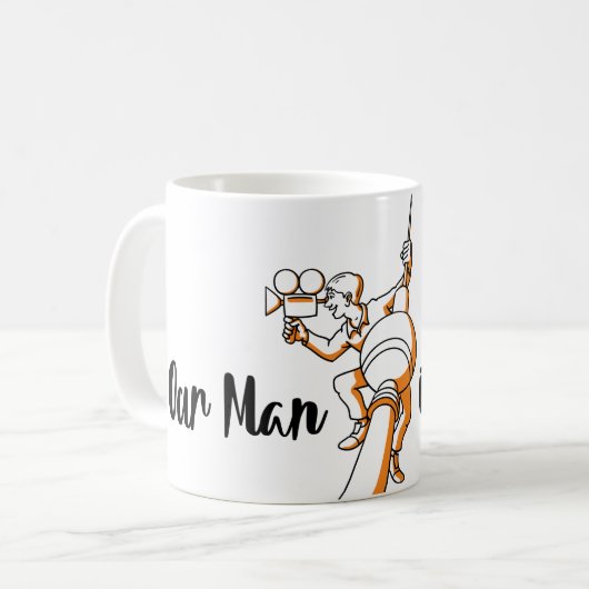 Ons Man in Berlijn - Tasse (oranje) Koffiemok (Voorkant links)