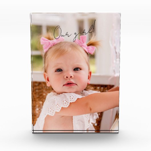 Ons meisje Kind Fotoblokken (Voorkant)