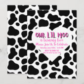 Ons meisje met de Lil Moo draait twee sterrenkaart Kaart (Voorkant / Achterkant)