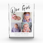 Ons meisje Modern Baby Fotoblokken (Voorkant)