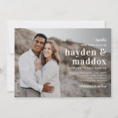 Ons Moment Eenvoudige Elegante Uitnodiging van het (Voorkant)