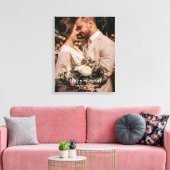 Ons moment | Rustige Passen getrouwd Aangepaste br Canvas Afdruk (Insitu (Woonkamer))
