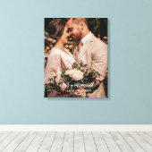 Ons moment | Rustige Passen getrouwd Aangepaste br Canvas Afdruk (Insitu (Houten vloer))
