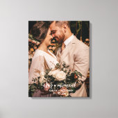 Ons moment | Rustige Passen getrouwd Aangepaste br Canvas Afdruk (Voorkant)