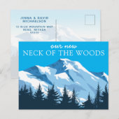 Ons nieuwe adres | Bergen en Bossen Briefkaart (Voorkant / Achterkant)