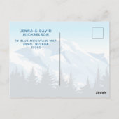 Ons nieuwe adres | Bergen en Bossen Briefkaart (Achterkant)