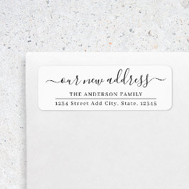 Ons nieuwe adres Bewegende Aankondiging van de Ter Etiket