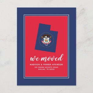 Ons nieuwe adres in Utah Briefkaart