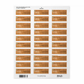 ons nieuwe adres, monogram etiket (Full Sheet)