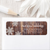 Ons nieuwe adres: Robuuste wintersneeuwvlokken Etiket (Insitu)