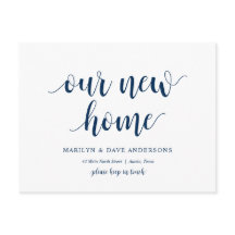 Ons nieuwe adres, Verplaatsende Aankondiging