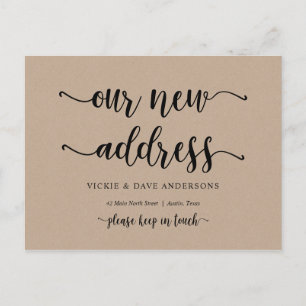 Ons nieuwe adres, Verplaatsende Aankondiging, Kraf Briefkaart